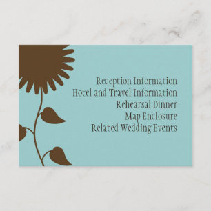 Carte de boîtier de tournesol en bleu