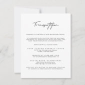 Carte de boîtier de transport moderne Mariage blan (Devant)