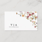 Carte de boîtier de voeux pour lune de miel fleur (Dos)