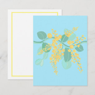 Carte de boîtier de wattle australien