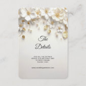 Carte de boîtier détail Feuilles en or ivoire Flor (Devant)