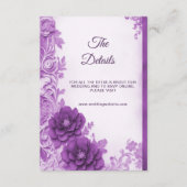 Carte de boîtier détaillée de fleurs violettes (Devant)