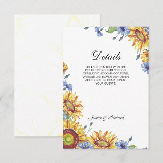 Carte de boîtier Détails de l'aquarelle Ukraine (Devant / Derrière)