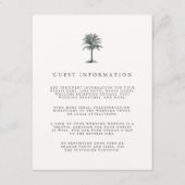 Carte de boîtier d'informations de l'invité Havana (Devant)