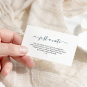 Carte de boîtier d'insertion de Mariage minimalist