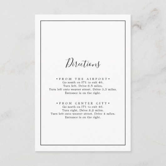 Carte de boîtier d'instructions minimalistes (Devant)