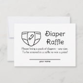 Carte de boîtier du Baby shower à rabat rétro (Devant)