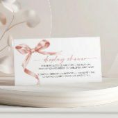 Carte de boîtier du Baby shower d'affichage Mocha