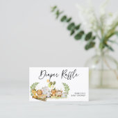 Carte de boîtier du Baby shower de trèfle Jungle D (Debout devant)