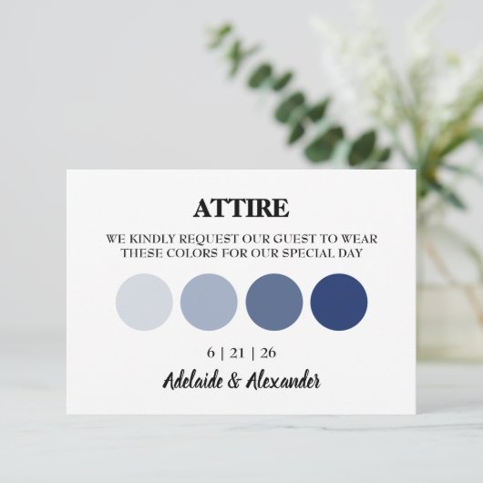 Carte de boîtier du code vestimentaire moderne Mar (Debout devant)