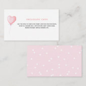 Carte de boîtier du coeur de ballon rose (Devant / Derrière)