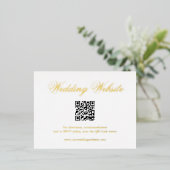 Carte de boîtier du Mariage de code QR traditionne (Debout devant)