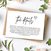 Carte de boîtier du Mariage de script manuscrit mi