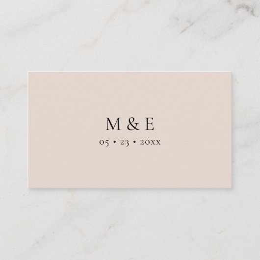 Carte de boîtier du Mariage du Registre de code QR (Dos)