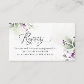 Carte de boîtier du registre de verdure pourpre (Devant)