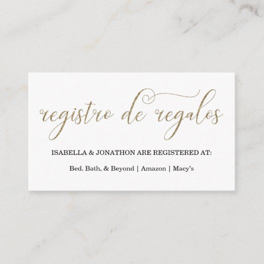 Carte de boîtier du Registre espagnol de calligrap (Devant)