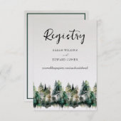 Carte de boîtier du Registre. Forêt d'aquarelle ru (Devant / Derrière)