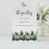 Carte de boîtier du Registre. Forêt d'aquarelle ru (Debout devant)