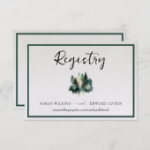 Carte de boîtier du registre, Forêt Rustique d'aqu (Devant / Derrière)