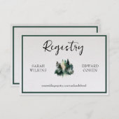 Carte de boîtier du registre, Forêt Rustique d'aqu (Devant / Derrière)