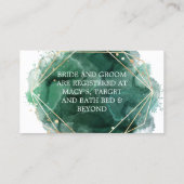 Carte de boîtier du Registre Mariage de peinture e (Dos)