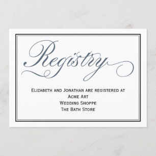 Carte de boîtier du Registre Mariage de script ble