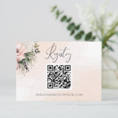 Carte de boîtier du registre Mariage rose flou (Debout devant)