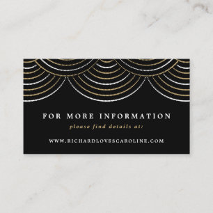 Carte de boîtier du site Web Art Déco Black String