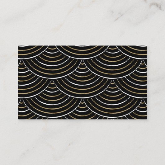 Carte de boîtier du site Web Art Déco Black String (Dos)