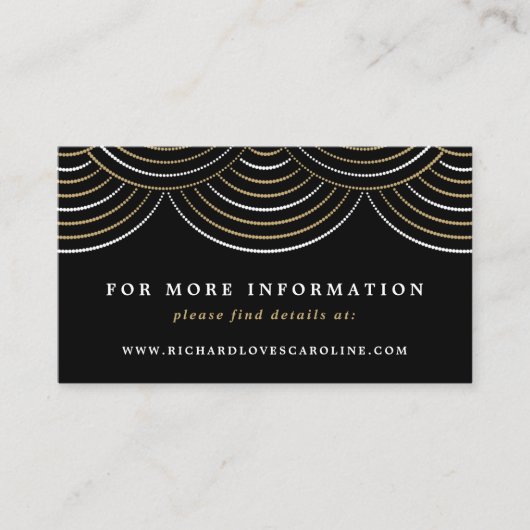 Carte de boîtier du site Web Art Déco Black String (Devant)