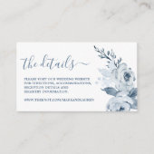 Carte de boîtier du site Web Dusty Blue Floral (Devant)