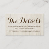 Carte de boîtier du site Web mariage (Devant)