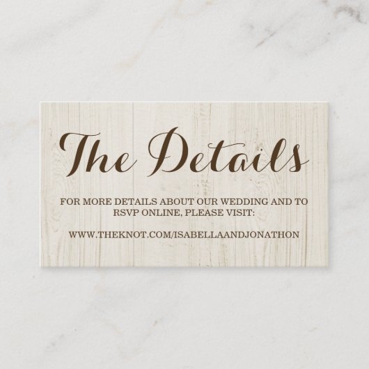 Carte de boîtier du site Web mariage (Devant)