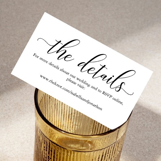 Carte de boîtier du site Web Mariage de calligraph