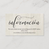Carte de boîtier du site Web Mariage de calligraph (Devant)