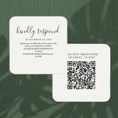 Carte de boîtier du site Web Mariage de code QR RS