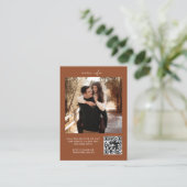 Carte de boîtier du site Web Mariage RSVP de code  (Debout devant)