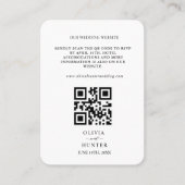Carte de boîtier du site Web Mariage RSVP de code (Devant)