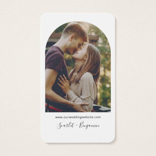 Carte de boîtier du site Web Mariage RSVP QR Code  (Dos)