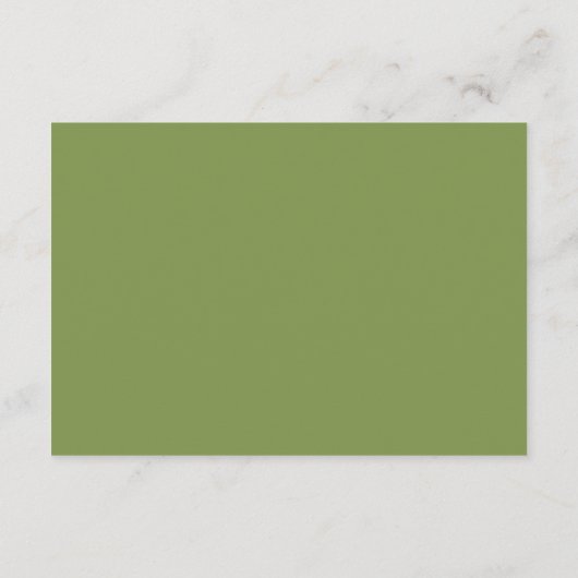 Carte de boîtier du site Web Mariage Sage Green & (Dos)