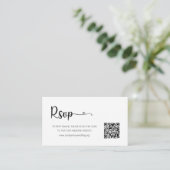 Carte de boîtier du site Web RSVP de mariage simpl (Debout devant)