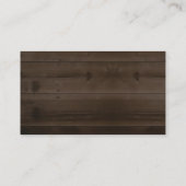 Carte de boîtier du site Web Rustic Wood Mariage (Dos)