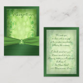 Carte de boîtier Emerald Green Celtic Love (Devant / Derrière)