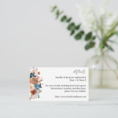 Carte de boîtier en bleu beige et bleu-Dusty (Debout devant)