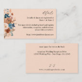 Carte de boîtier en bleu beige et bleu foncé - Bei (Devant / Derrière)