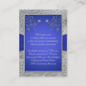 Carte de boîtier en Cobalt bleu et en eau douce (Dos)