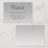 Carte de boîtier en verre Parties scintillant arge (Devant / Derrière)