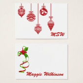 Carte de boîtier - étiquette cadeau (Devant & derrière)