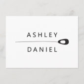 Carte de boîtier Faire-part de mariage Peacock Sty (Dos)