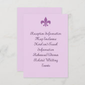 Carte de boîtier Fleur de Lise à Lilacs (Devant / Derrière)